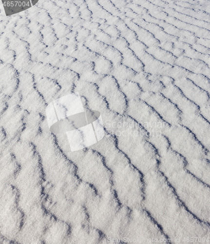 Image of Snow drifts in winter