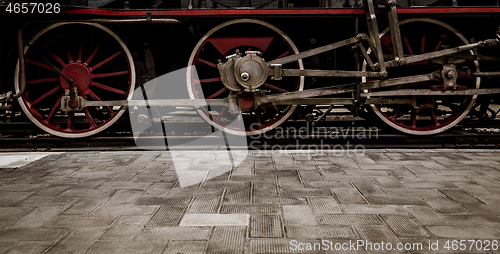 Image of Steam Locomotive detail