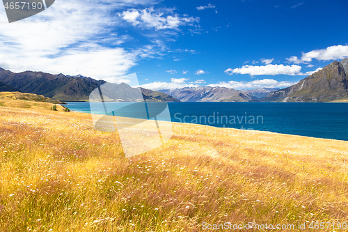 Image of lake Wanaka; New Zealand south island