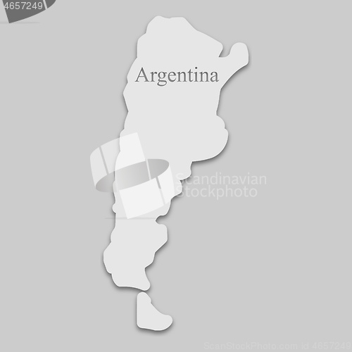 Image of map of Argentina