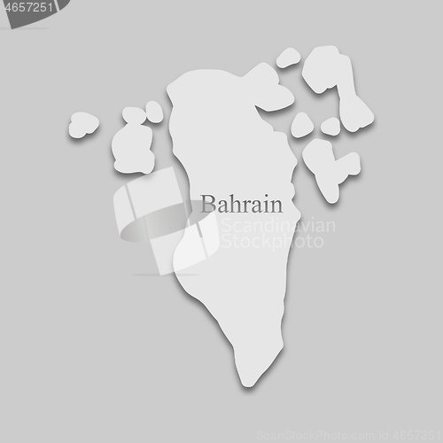 Image of map of Bahrain