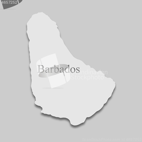 Image of map of Barbados