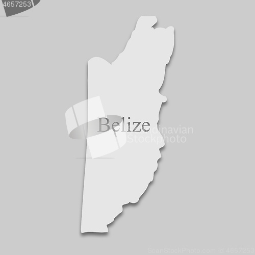 Image of map of Belize