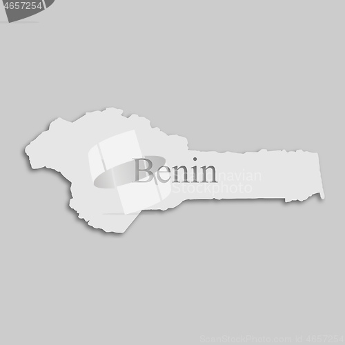 Image of map of Benin