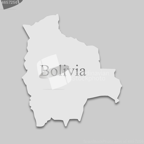 Image of map of Bolivia