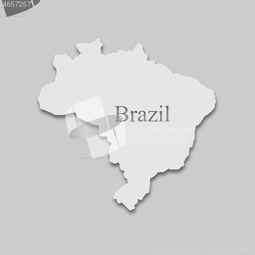 Image of map of Brazil