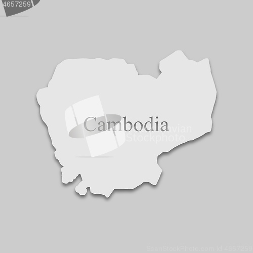 Image of map of Cambodia