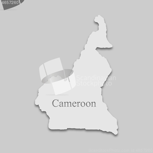 Image of map of Cameroon