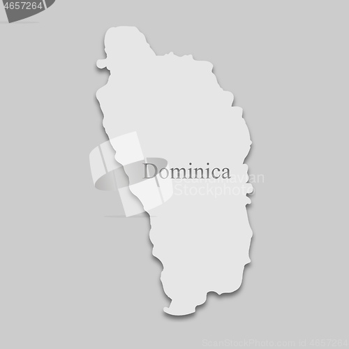 Image of map of Dominica