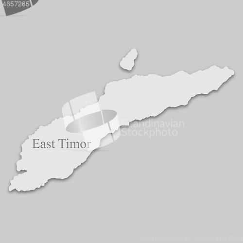 Image of Map of East Timor