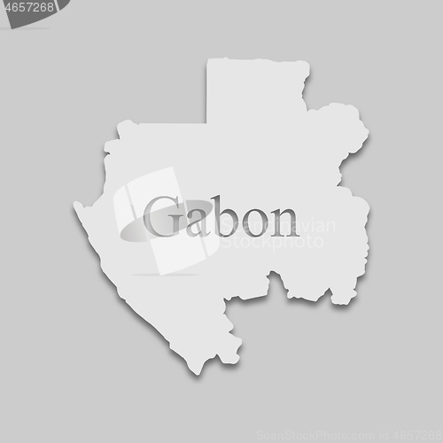 Image of map of Gabon