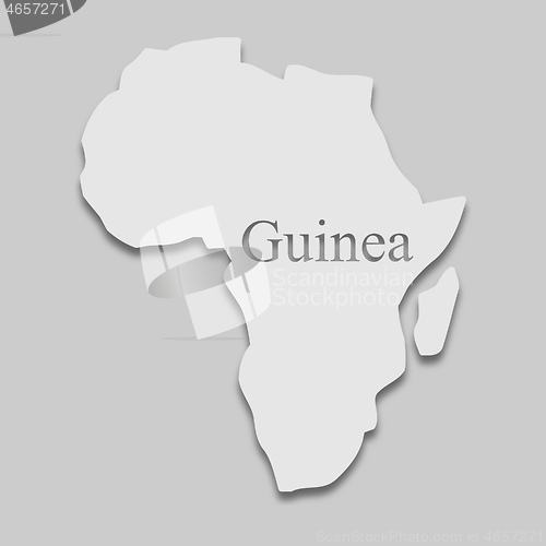 Image of map of Guinea