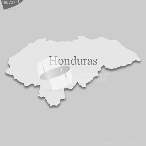 Image of map of Honduras