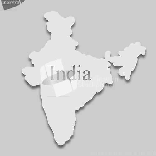 Image of map of India