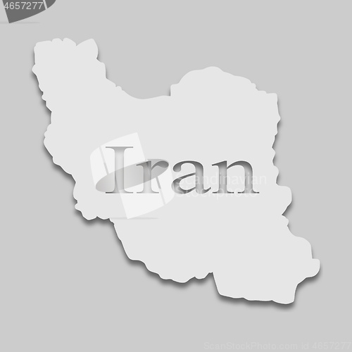 Image of map of Iran