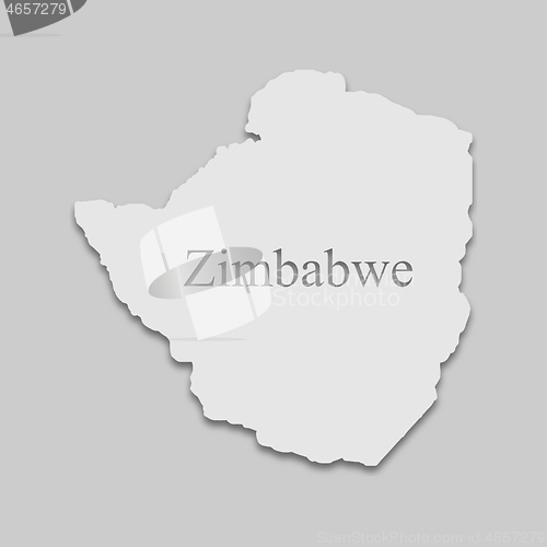 Image of Zimbabwe map