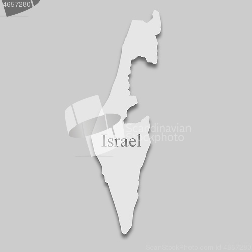Image of map of Israel