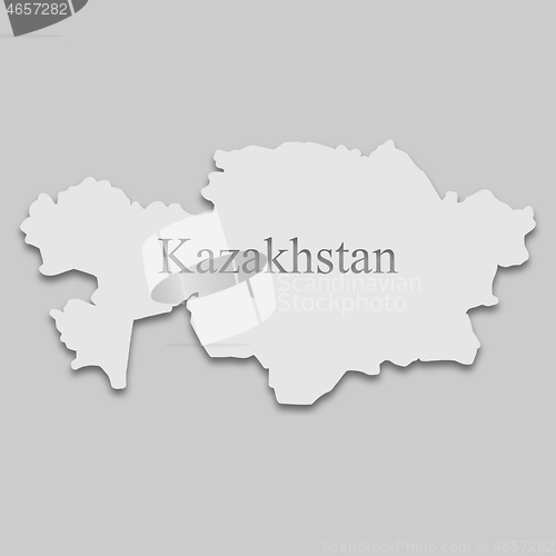 Image of map of Kazakhstan