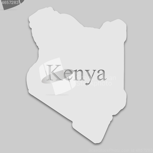 Image of map of Kenya