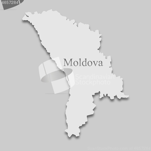 Image of map of Moldova