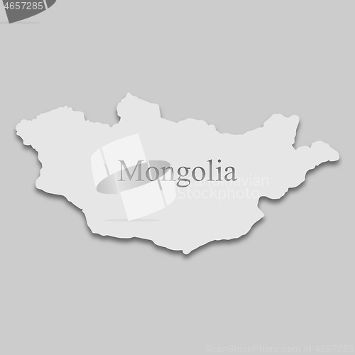 Image of map of Mongolia