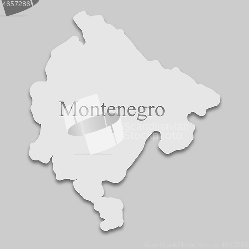 Image of map of Montenegro
