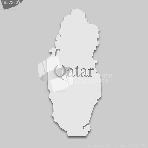 Image of Qatar map