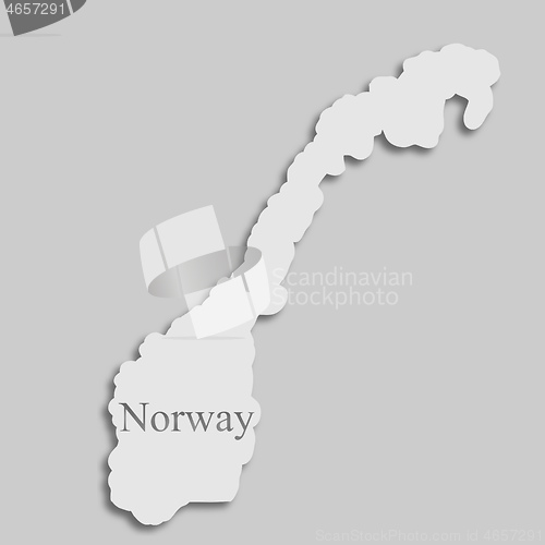 Image of map of Norway