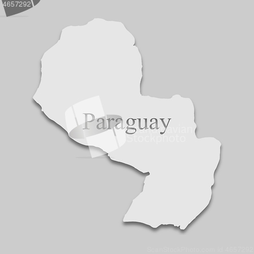 Image of map of Paraguay