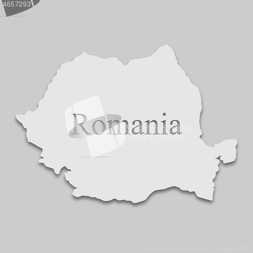 Image of map of Romania