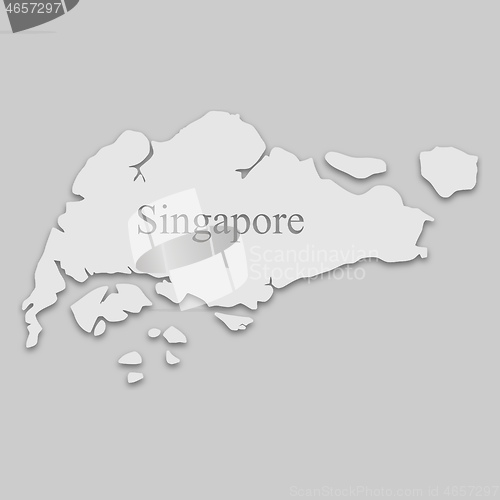 Image of map of Singapore