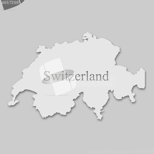 Image of map of Switzerland