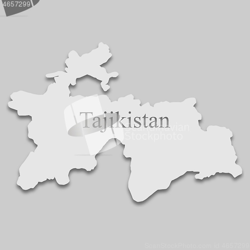 Image of map of Tajikistan