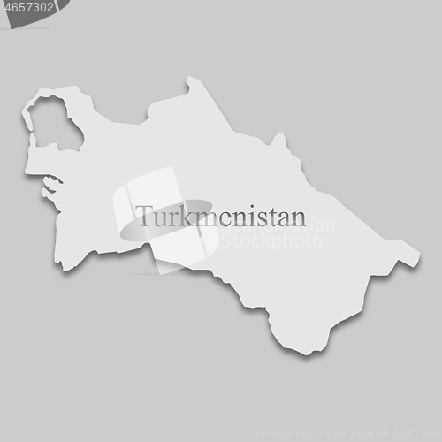 Image of map of Turkmenistan