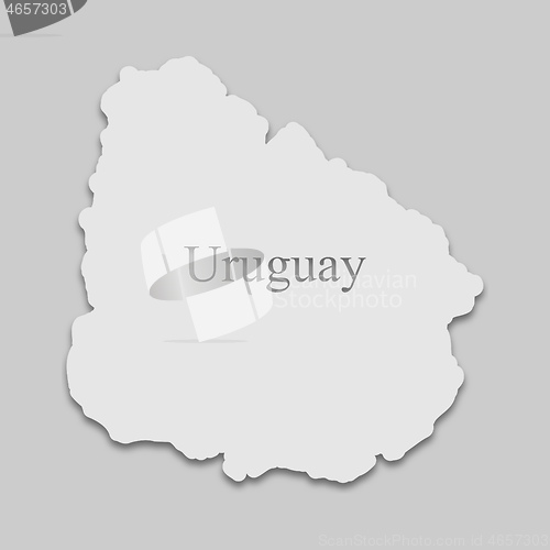 Image of map of Uruguay