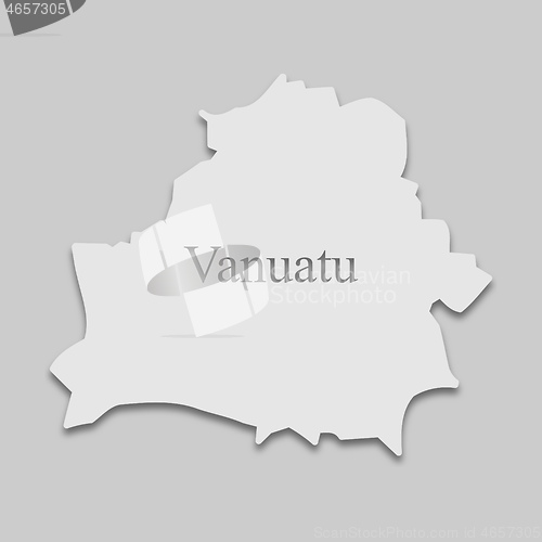 Image of map of Vanuatu
