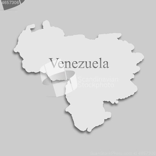 Image of map of Venezuela