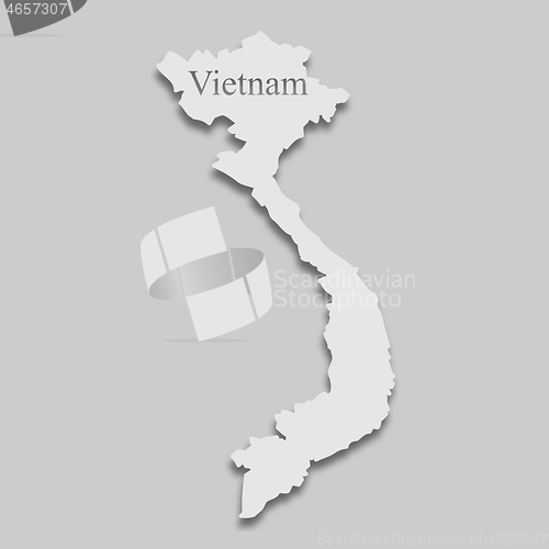 Image of map of Vietnam