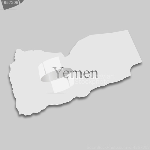 Image of map of Yemen