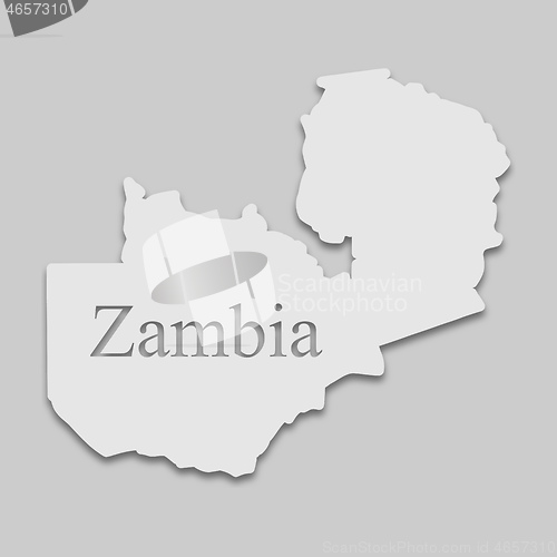 Image of map Zambia