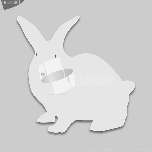 Image of pet rabbit in bright tone