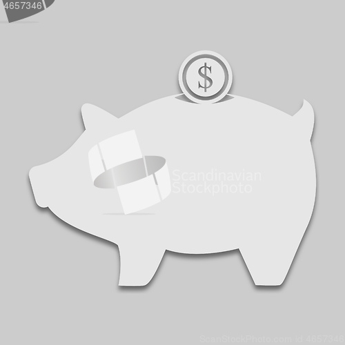 Image of piggy bank in bright tone