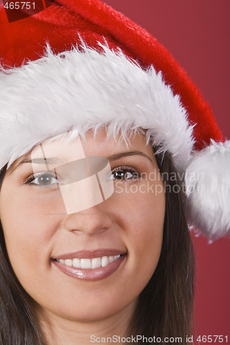 Image of Santa girl portrait