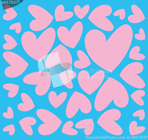 Image of Abstract hearts pattern 