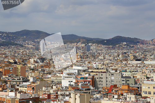 Image of Beautiful view of Barcelona, Catalonia, Spain