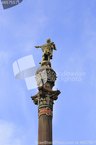 Image of Monument of Christopher Columbus in Barcelona