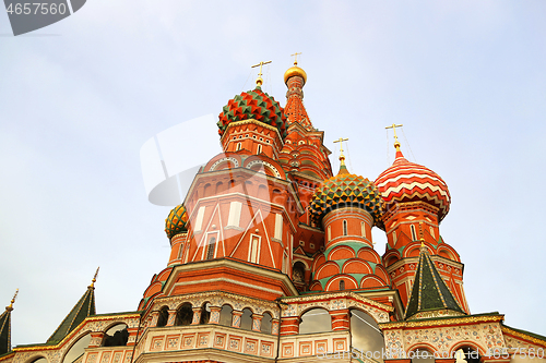 Image of Fragment view of Saint Basil's Cathedral in Moscow, Russia