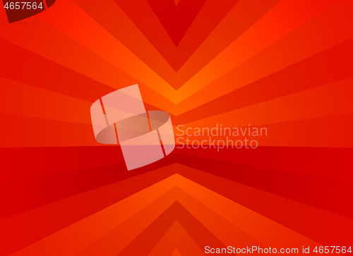 Image of Abstract red background from concentric angular stripes