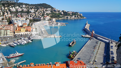 Image of City and Port of Nice on French Riviera