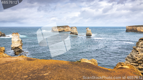 Image of rough coast at the Great Ocean Road Australia